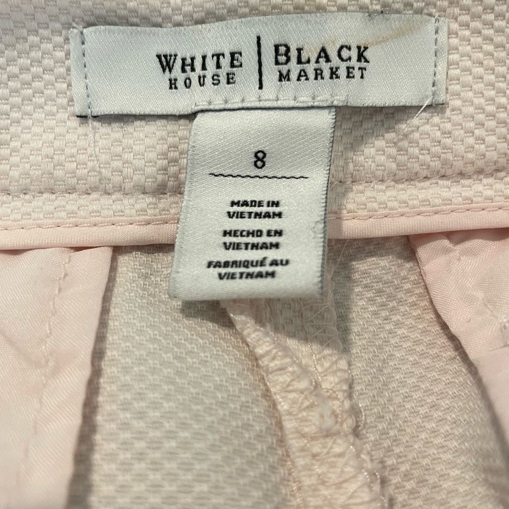 🩷 White House Black Market Pink Ankle Pants – Size 8 - Picture 8 of 8
